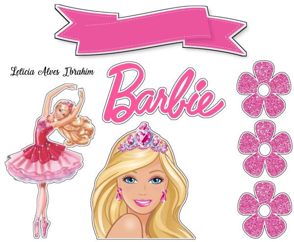 Барби печать на торт