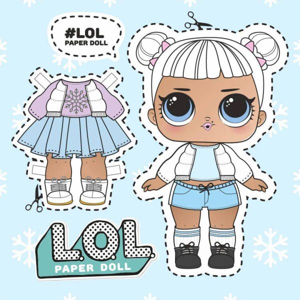 Бумажные куклы ЛОЛ С одеждой