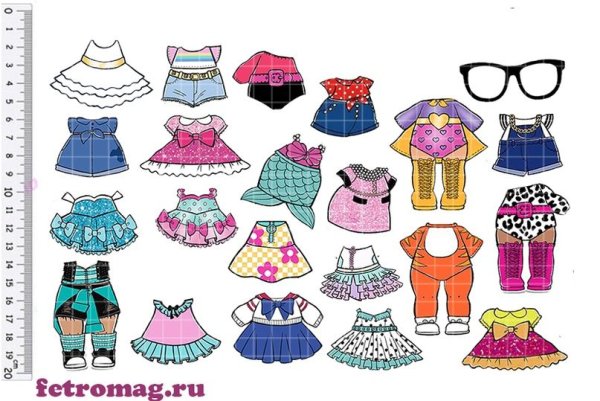 Бумажные куклы ЛОЛ С одеждой