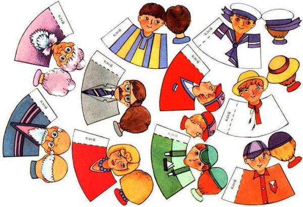 Бумажные пальчиковые куклы