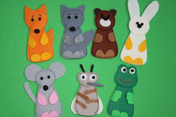 Пальчиковые игрушки из фетра