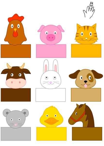 Бумажные игрушки на Пальчике