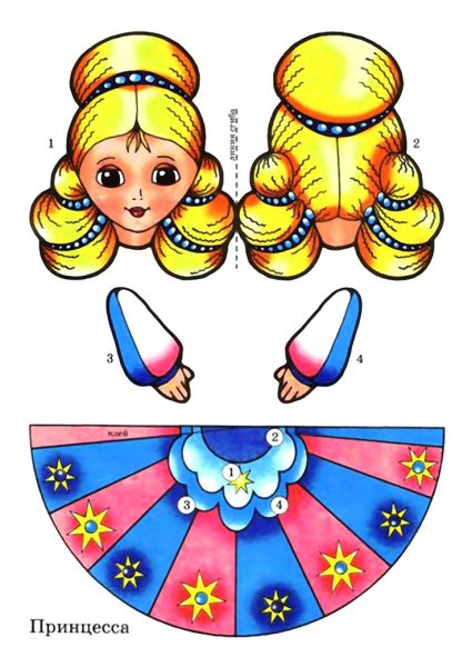 Конусные куклы для настольного театра