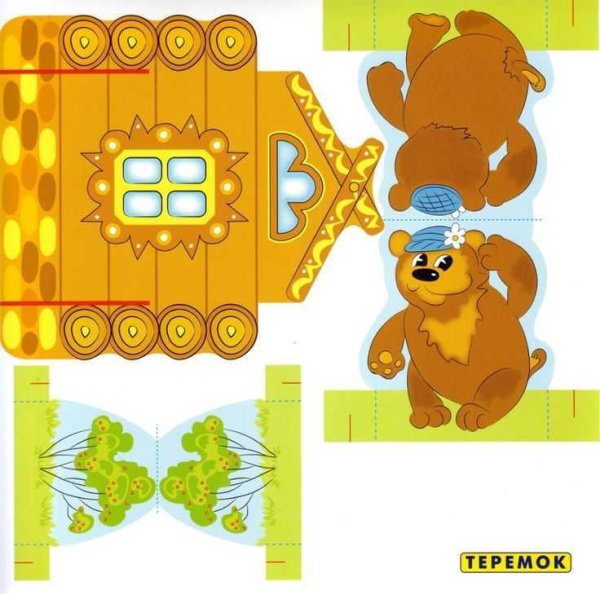 Театр из бумаги своими руками для детей пальчиковый театр Теремок