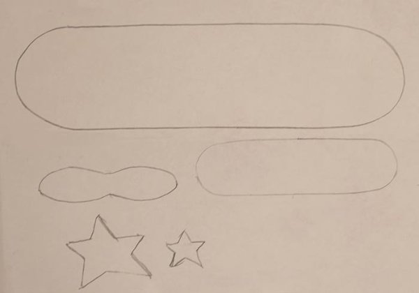 Шаблон самолета для поделки