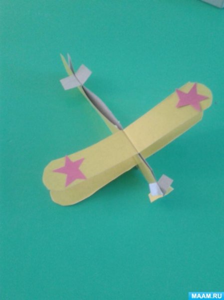 Поделка самолет из бумаги