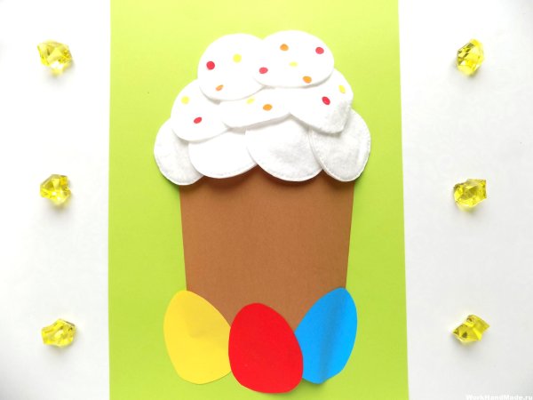 Пасхальный кулич из бумаги