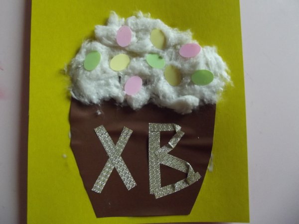 Кулич из бумаги поделка