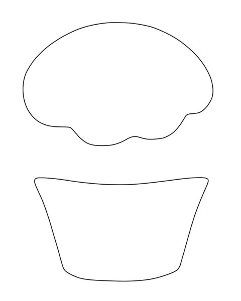 Трафарет кулича для аппликации