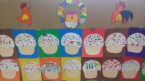 Коллективная работа к Пасхе в детском саду