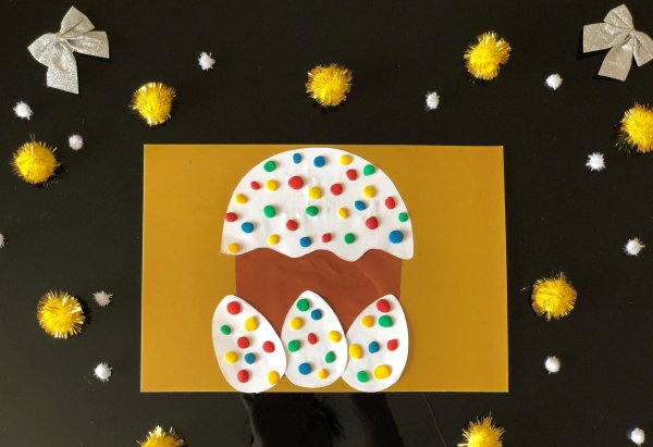 Пасхальная аппликация для детей