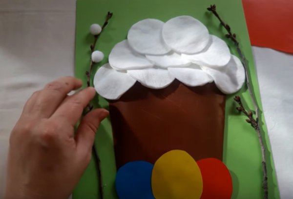 Аппликация Пасхальный кулич