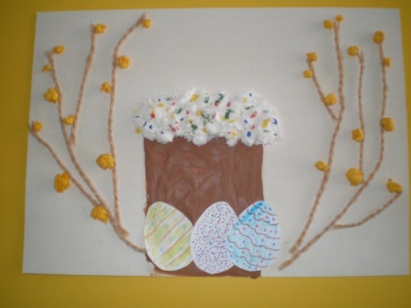 Поделка на Пасху кулич