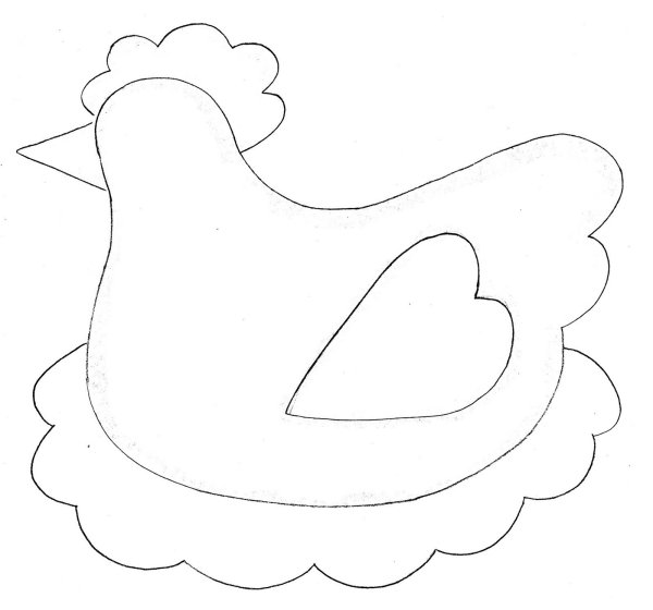 Аппликация Курочка