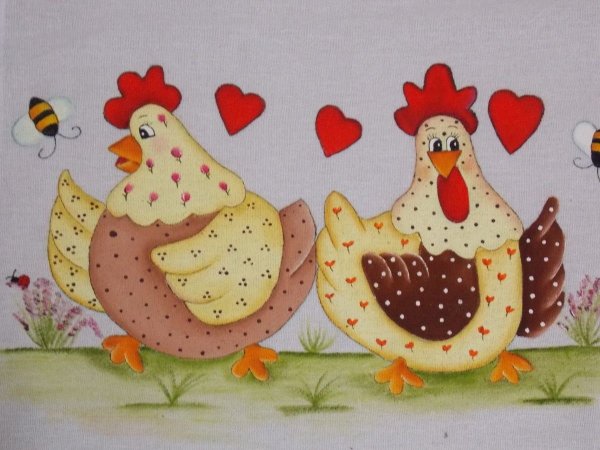 Аппликация курица с цыплятами
