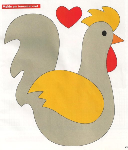 Курица с яйцами аппликация