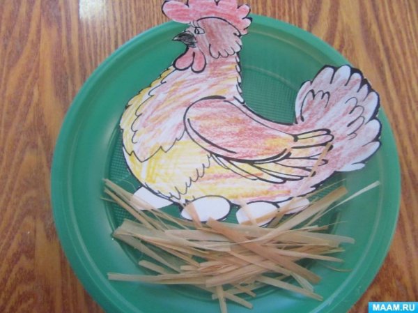 Поделка в сад Курочка Ряба