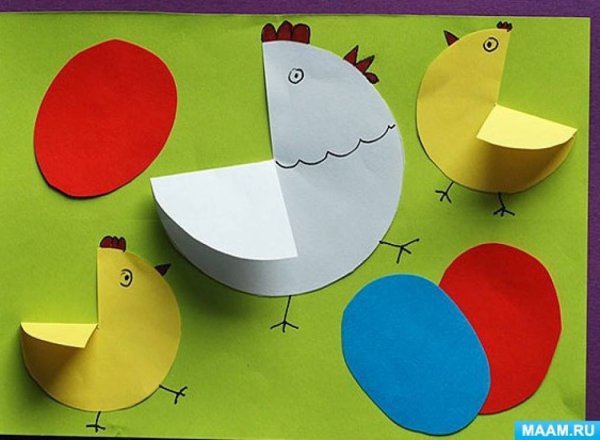 Несложные аппликации для детей