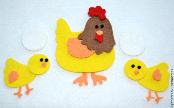 Курица из фетра