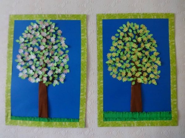 Панно весенние дерево