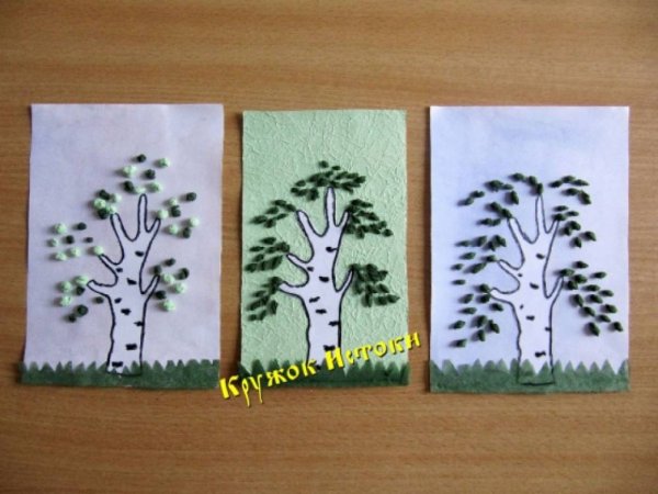 Рисование дерево в младшей группе