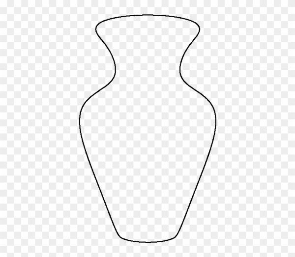 Трафарет вазы для цветов