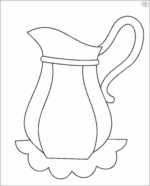 Кувшин раскраска
