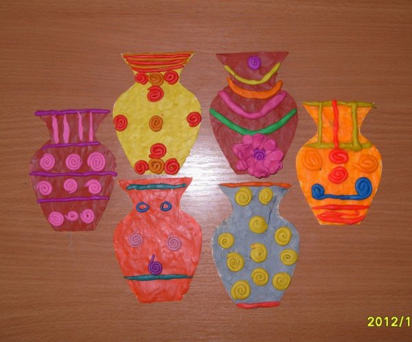 Пластилинография кувшин