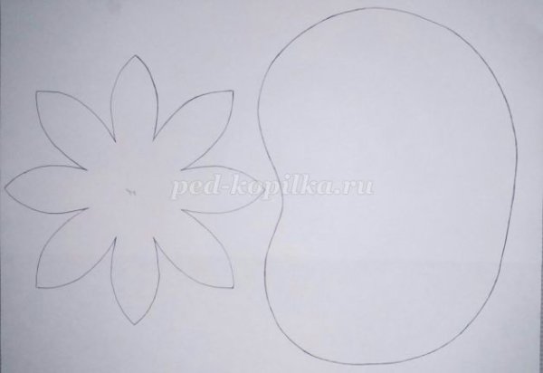 Лист кувшинки из бумаги