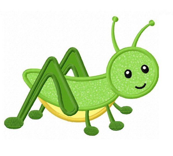 Кузнечик аппликация для детей