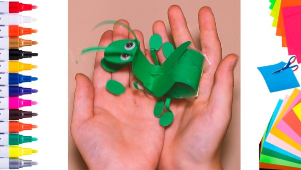 Поделка кузнечик для детей