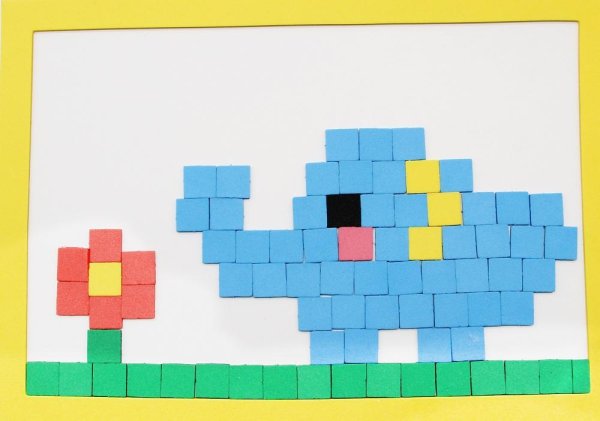 Аппликация из квадратиков