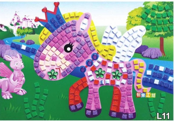 Аппликация из мозаики