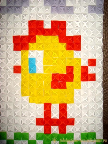 Аппликация квадратиками