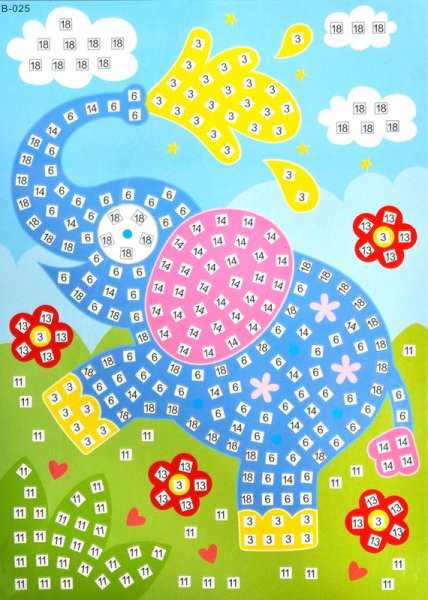 Аппликация из мозаики