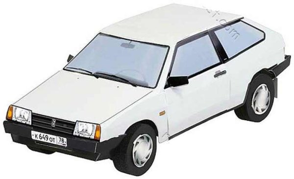 ВАЗ-2108 (бумажное моделирование 252)