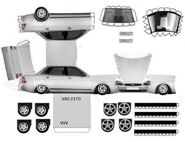 Развертка ВАЗ 2107