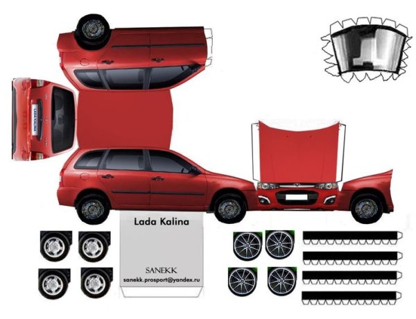 Развертка машинки