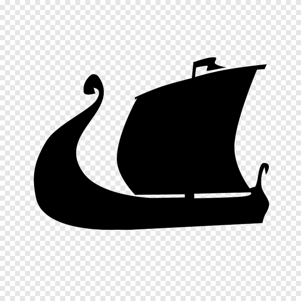 Лодка викингов вектор