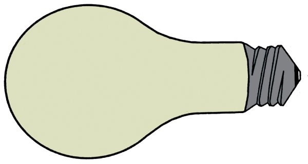 Лампочка шаблон
