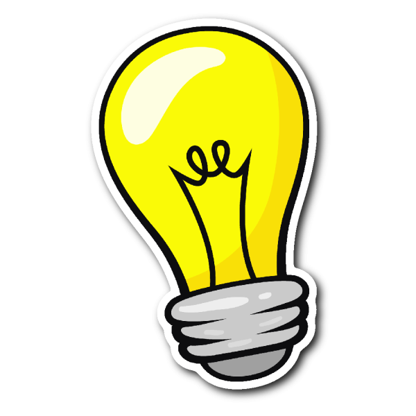 Наклейка - лампочки