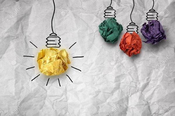 Лампочка из бумаги