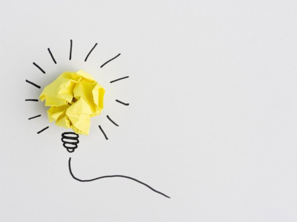 Лампочка из бумаги