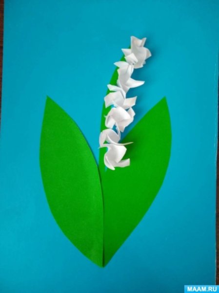 Объемная аппликация Ландыши