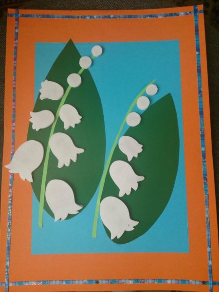 Весенняя аппликация для детей