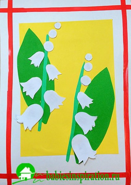 Весна аппликация для детей