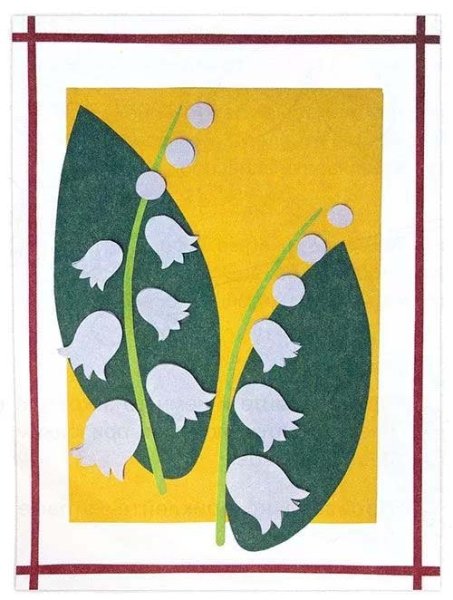 Весенняя аппликация для дошкольников