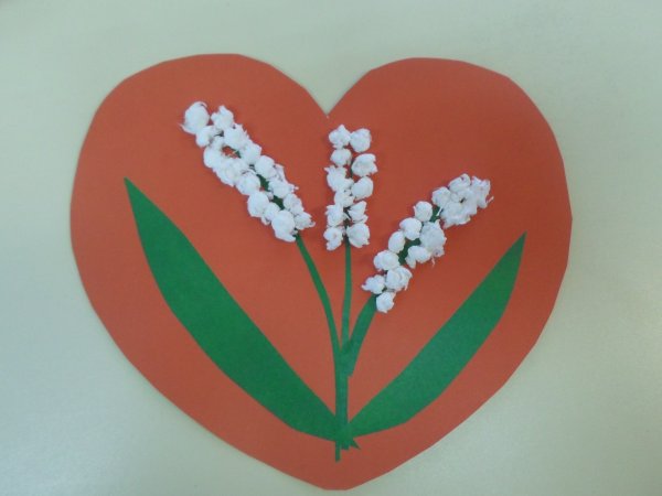 Ландыши аппликация для детей средней группы