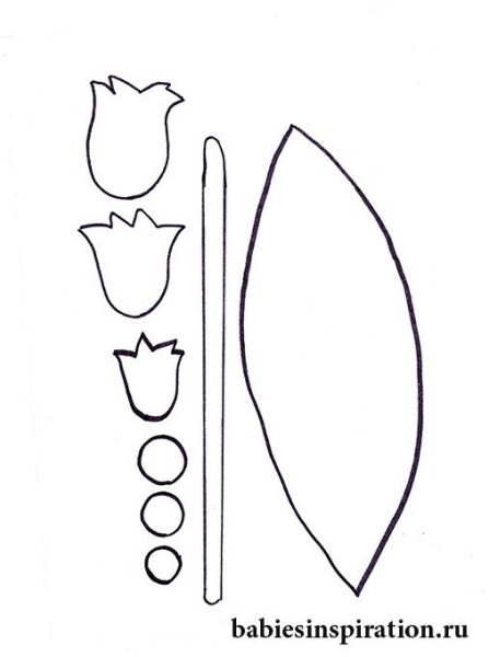 Заготовка для аппликации Подснежник