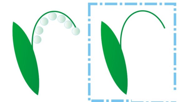 Трафарет ландыша для аппликации